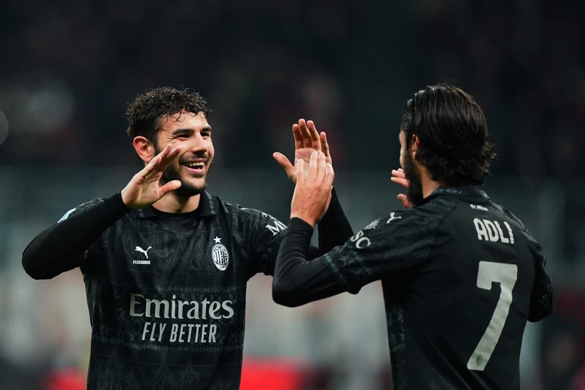 Adli esulta per la vittoria sul Napoli