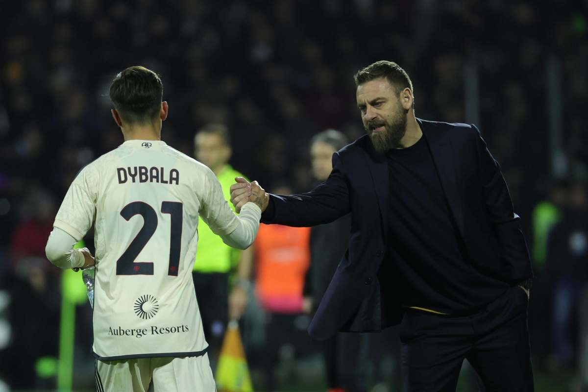 La conferenza di De Rossi con Paulo Dybala
