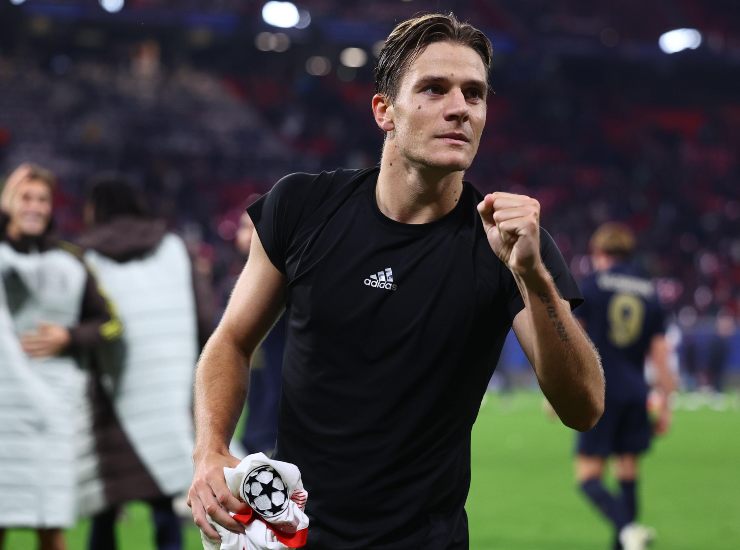 Fagioli primo piano esultanza