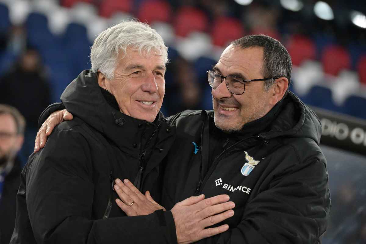 Gasperini e Sarri si salutano