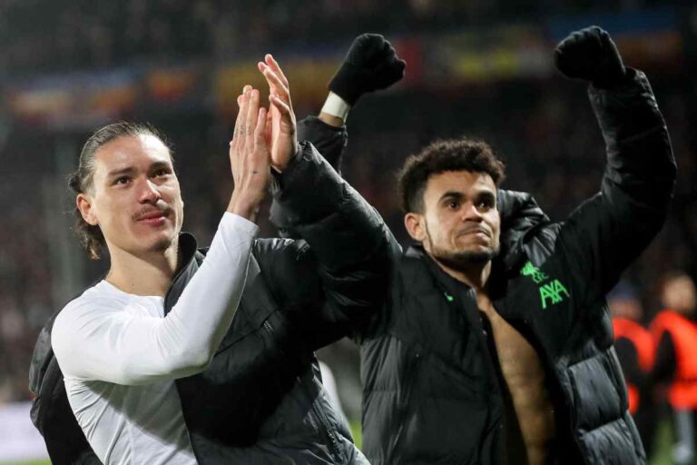 Nunez e Luis Diaz in foto