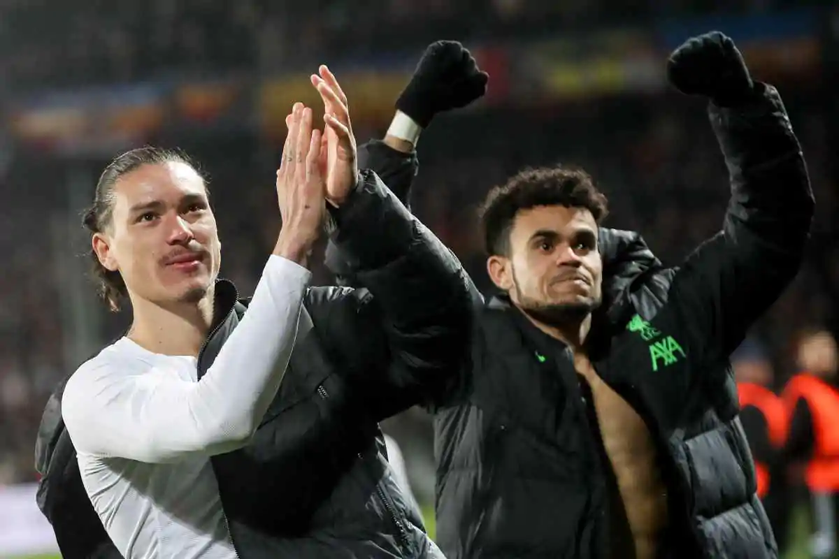 Nunez e Luis Diaz in foto