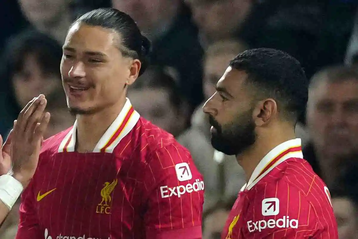 Darwin Nunez e Mohammed Salah