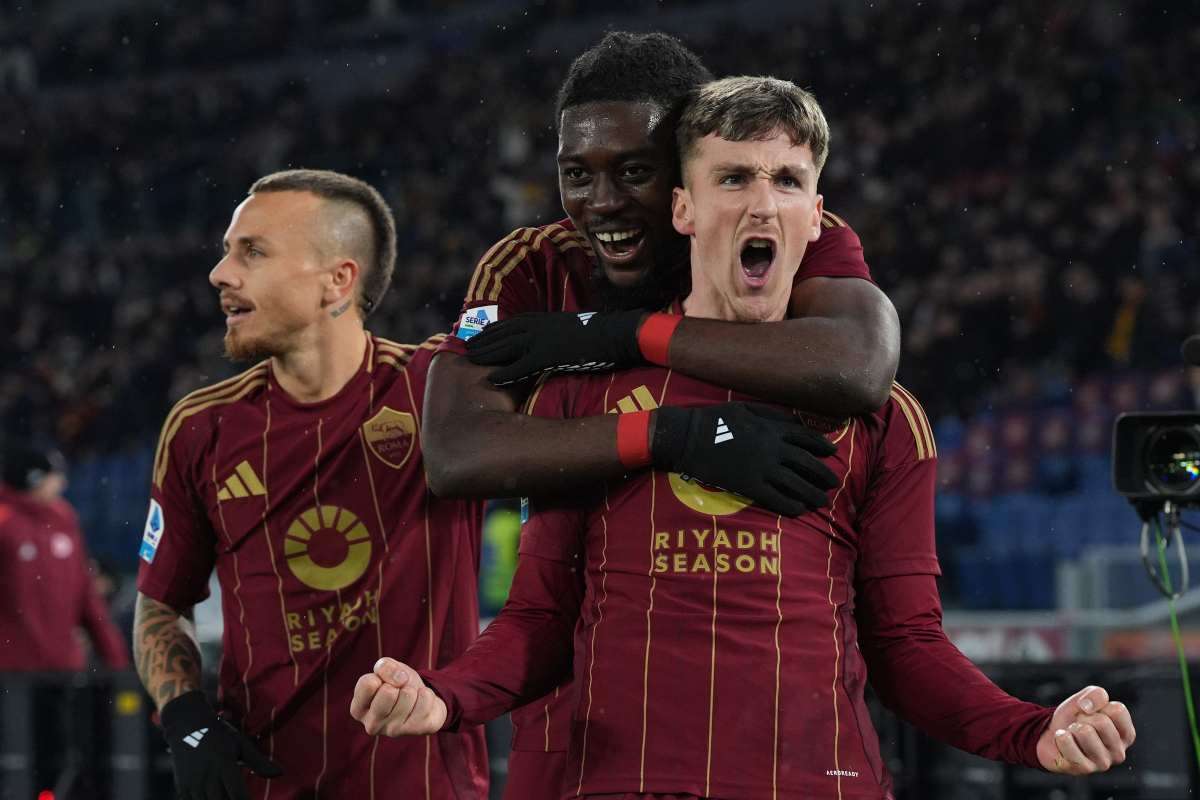 Saelemaekers esulta con la Roma