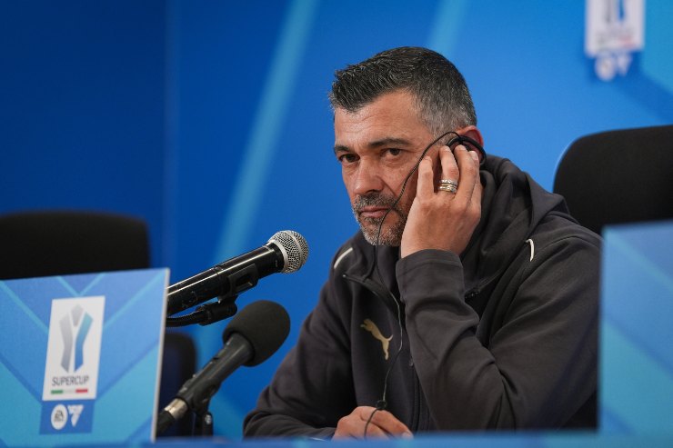 Conceicao allenatore del Milan in conferenza stampa