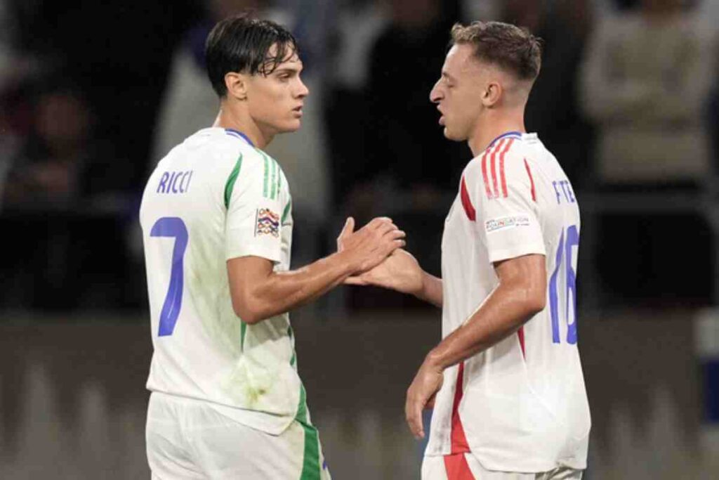 Ricci e Frattesi con l'Italia