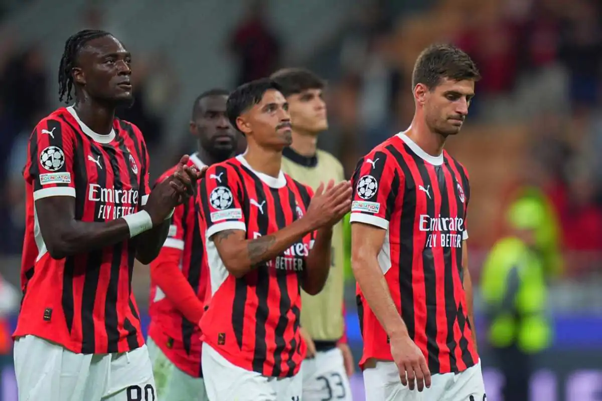 alcuni giocatori del Milan