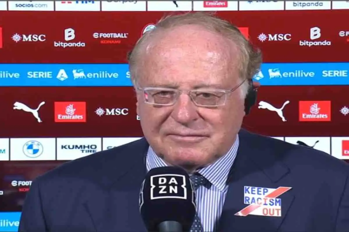 Scaroni nel pre-partita