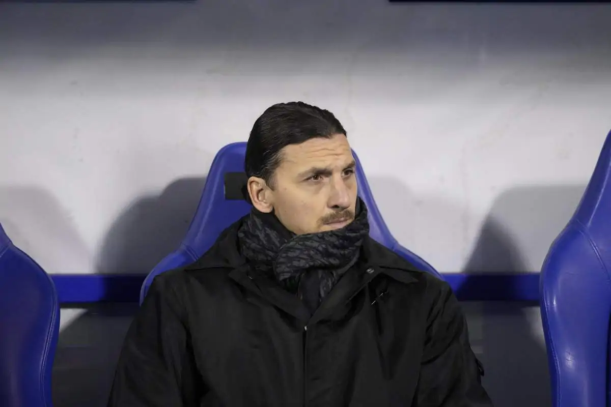 Ibrahimovic in panchina