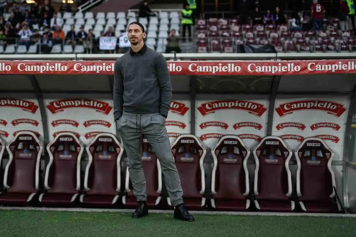 Ibrahimovic in panchina