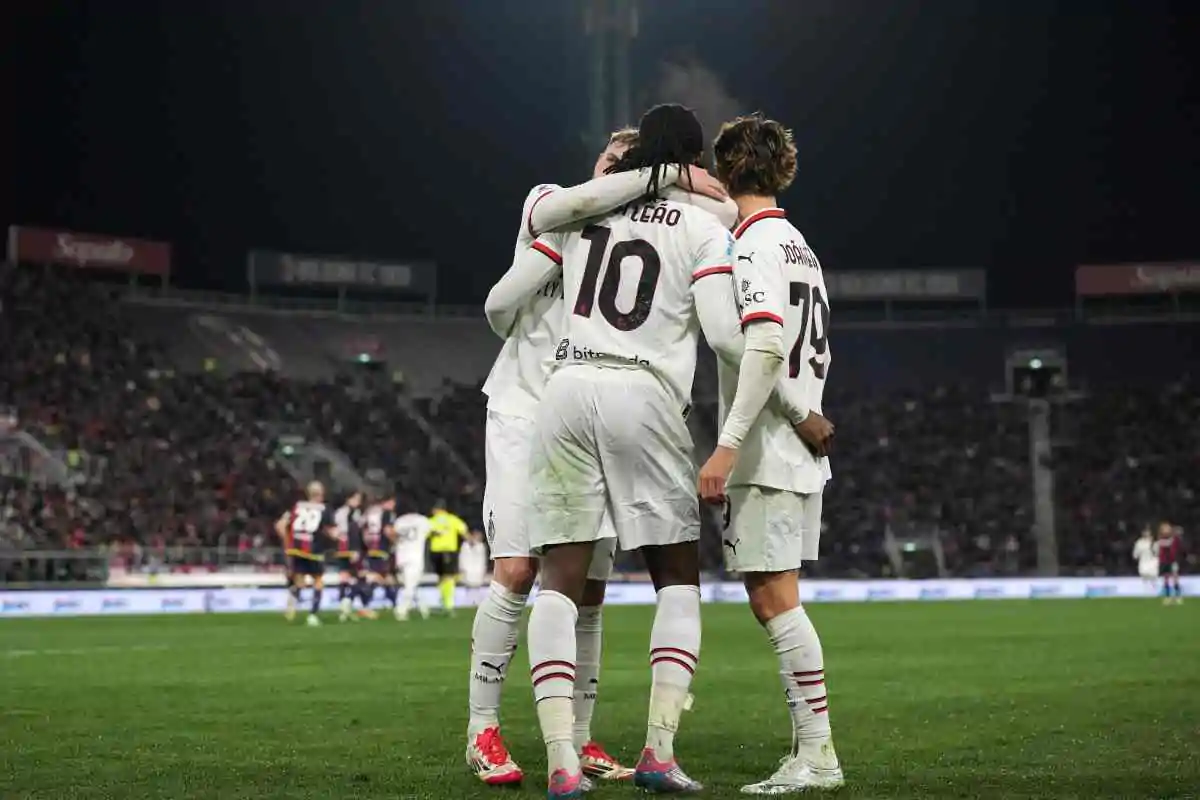 Giocatori del Milan insieme