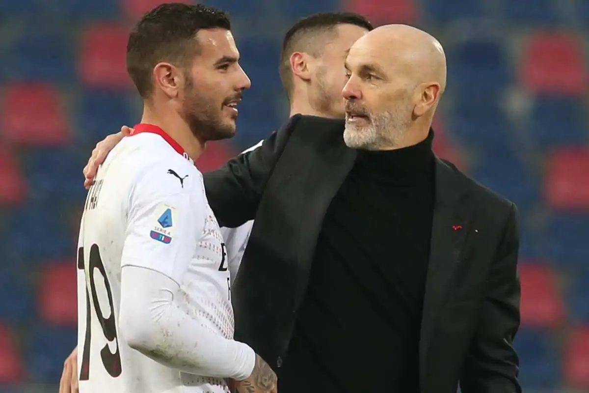 Pioli e Theo Hernandez