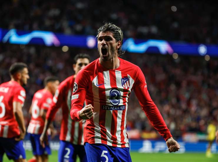 De Paul esulta dopo un gol