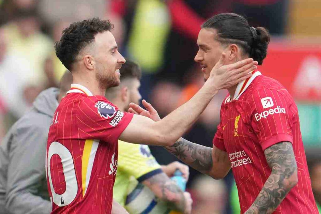 Diogo Jota e Darwin Nunez