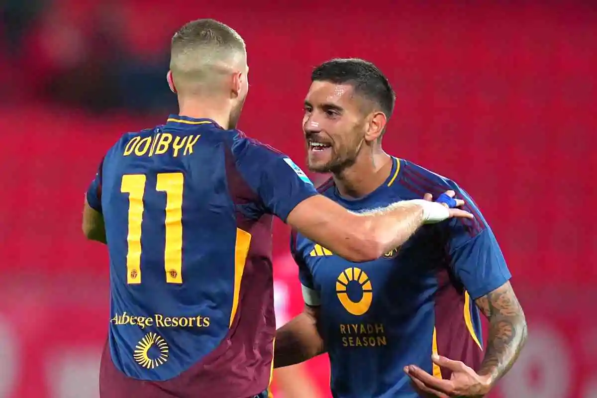 Dovbyk e Pellegrini esultano