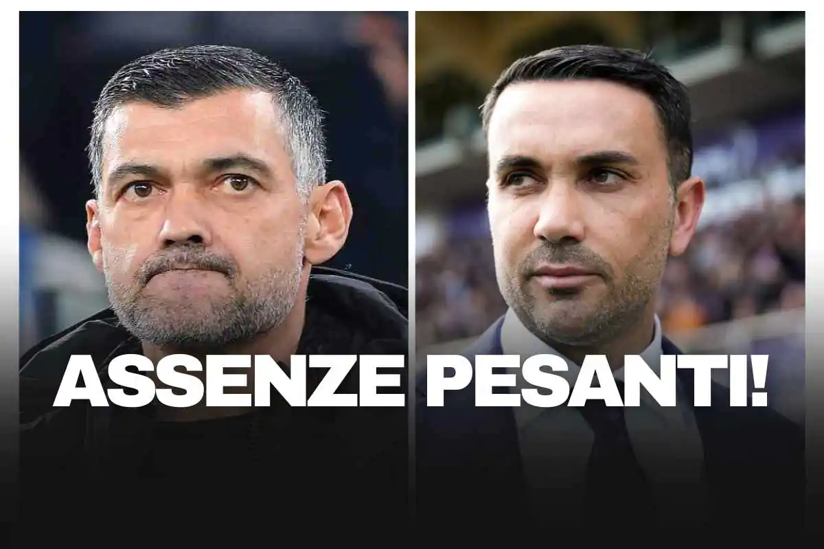 Milan-Fiorentina, confermate due assenze pesanti