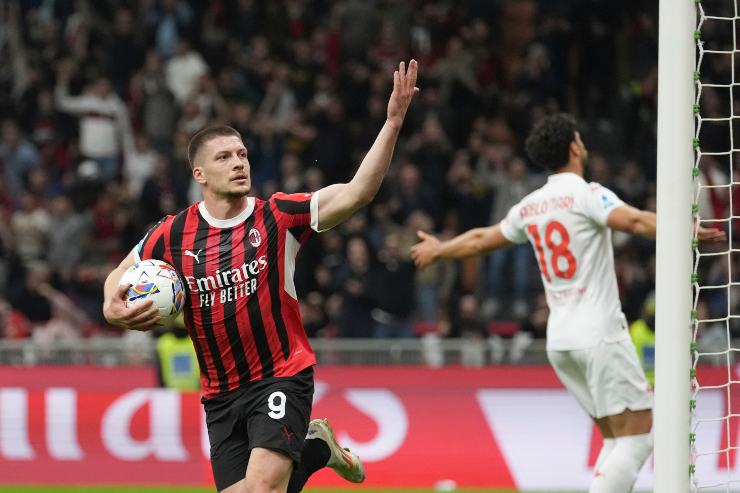 Jovic esulta
