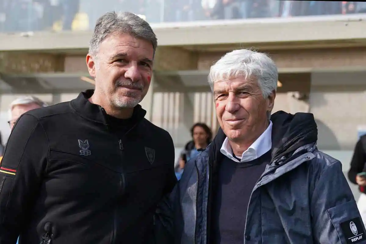 Gasperini e Baroni prima di una partita