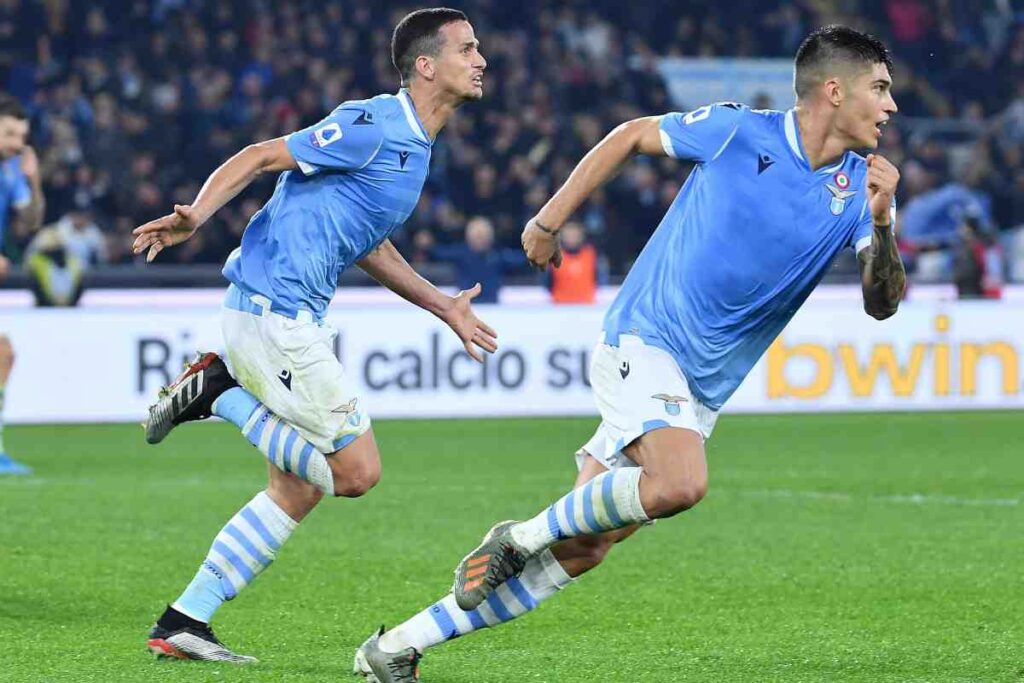 Luiz Felipe esulta con Correa