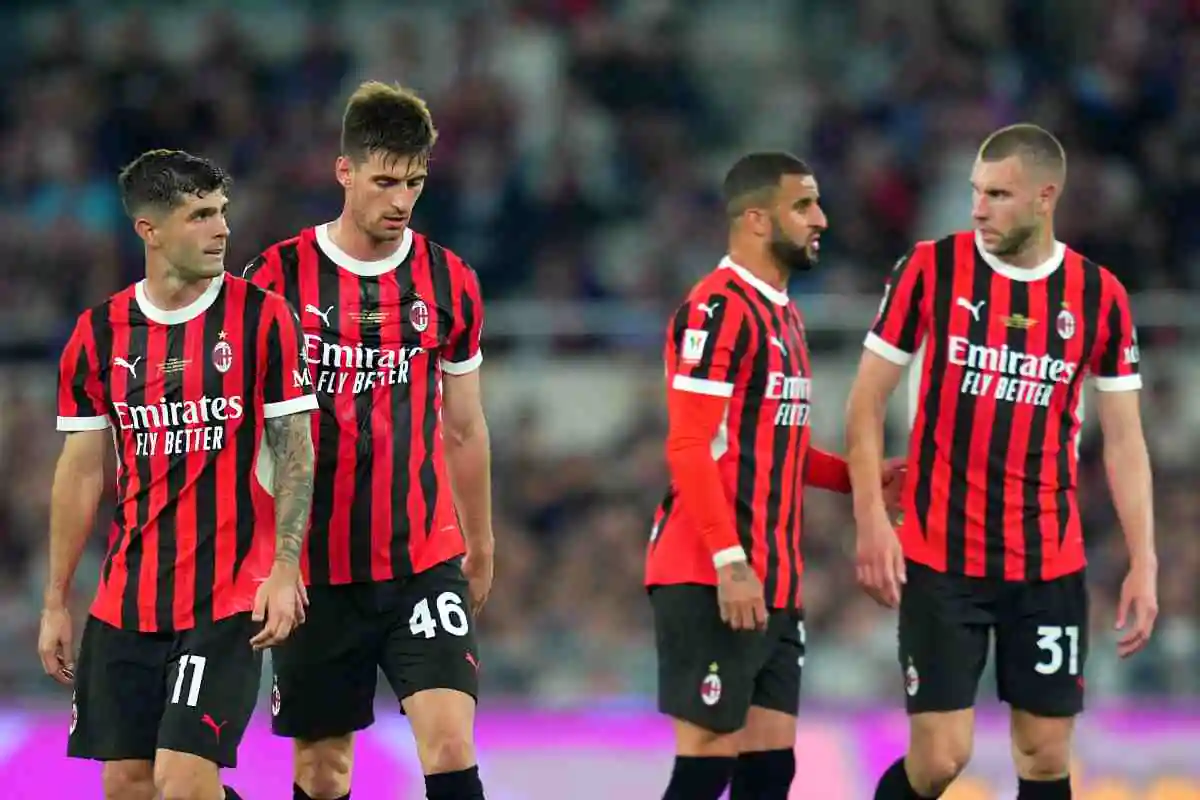 La delusione del Milan dopo una sconfitta