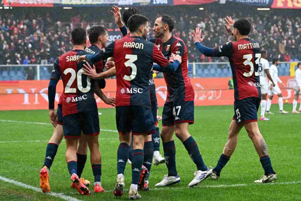 Il Genoa esulta