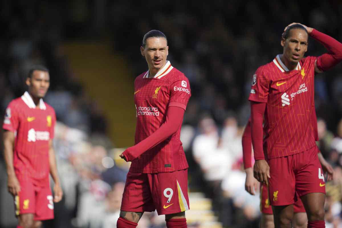 Darwin Nunez con il Liverpool