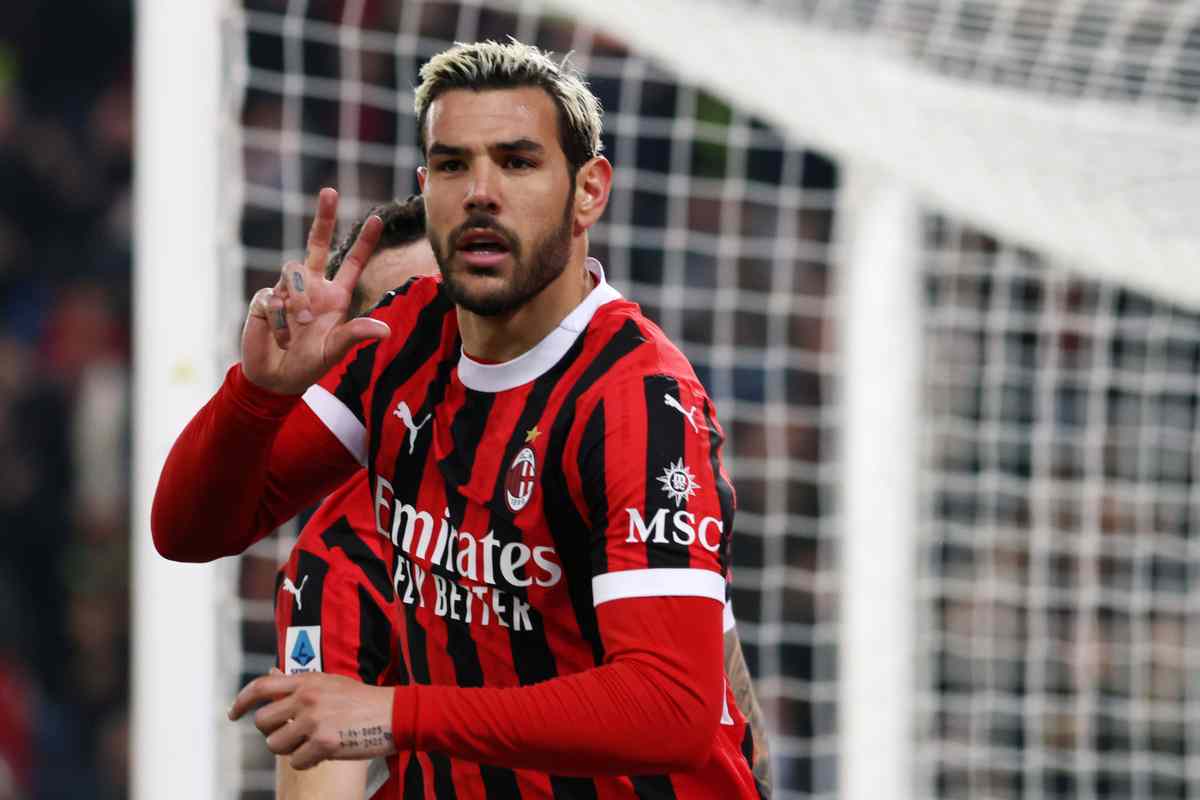 Theo Hernandez dopo un gol