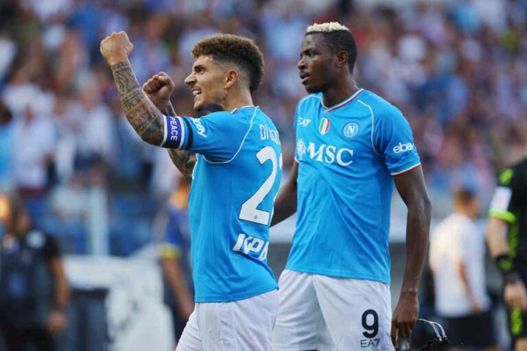 Di Lorenzo e Osimhen ai tempi del Napoli