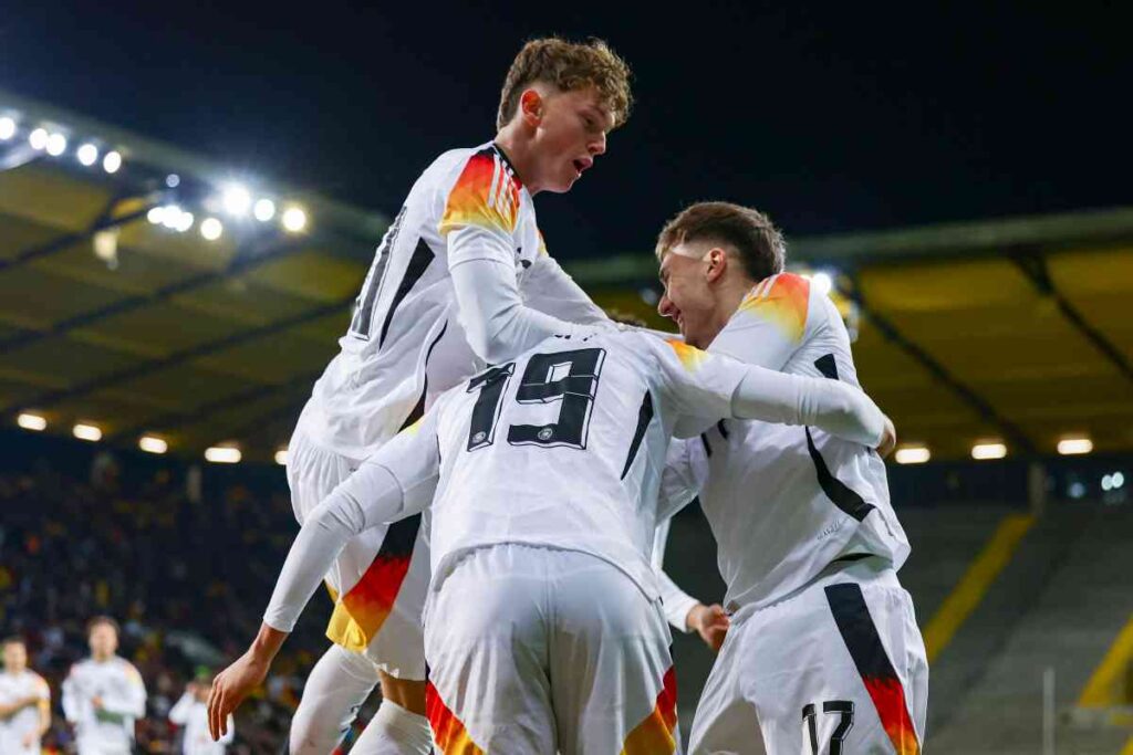 Germania Under 21, giocatori che esultano