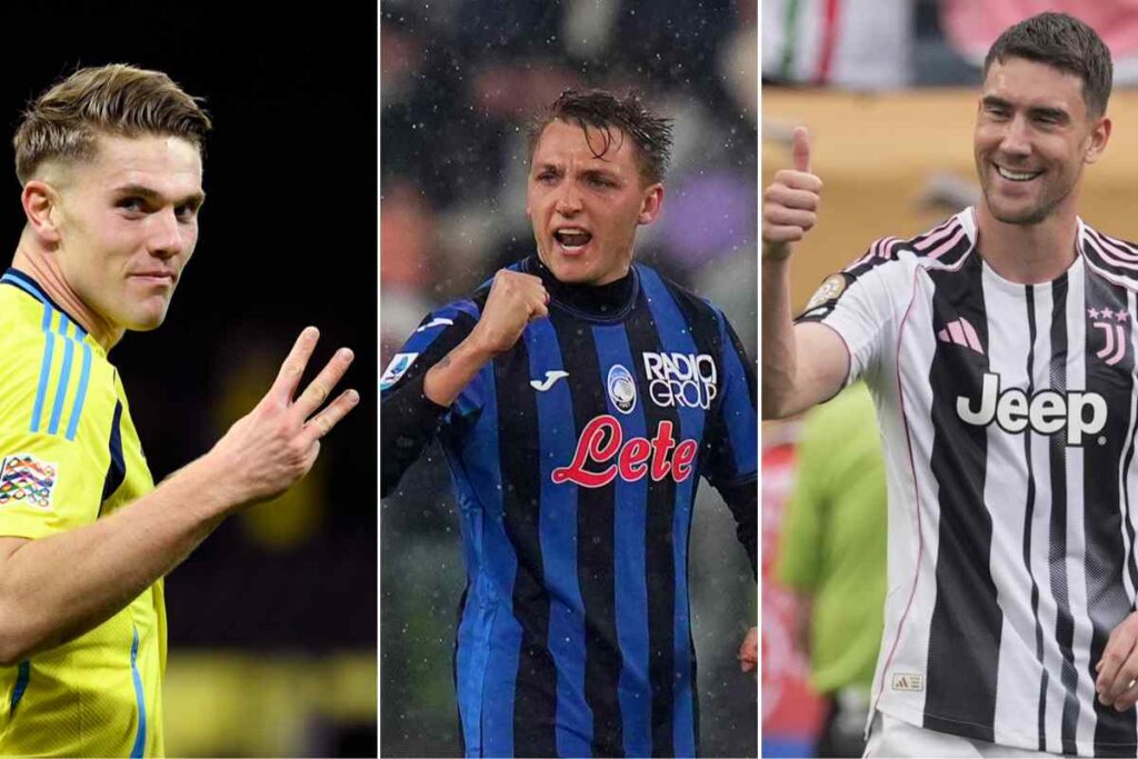 Gyokeres, Retegui e Vlahovic