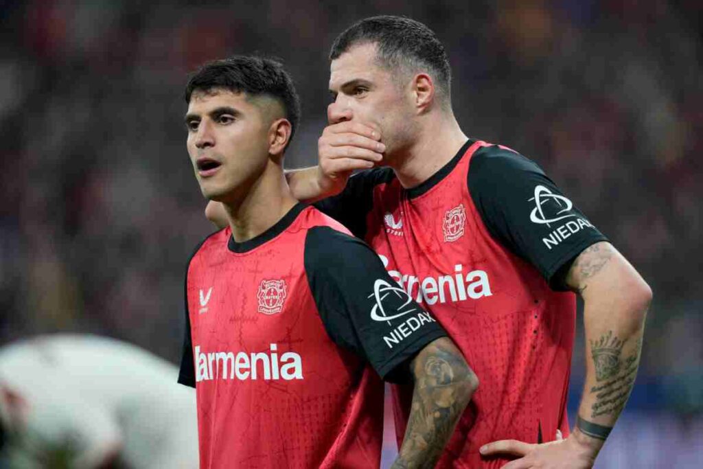 Xhaka con il Bayer Leverkusen