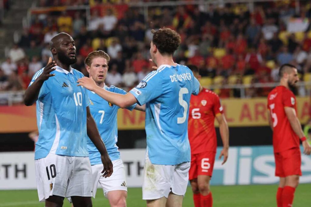 De Cuyper con Lukaku e De Bruyne