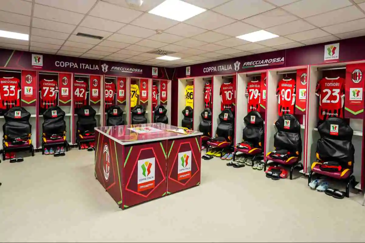 Spogliatoio del Milan