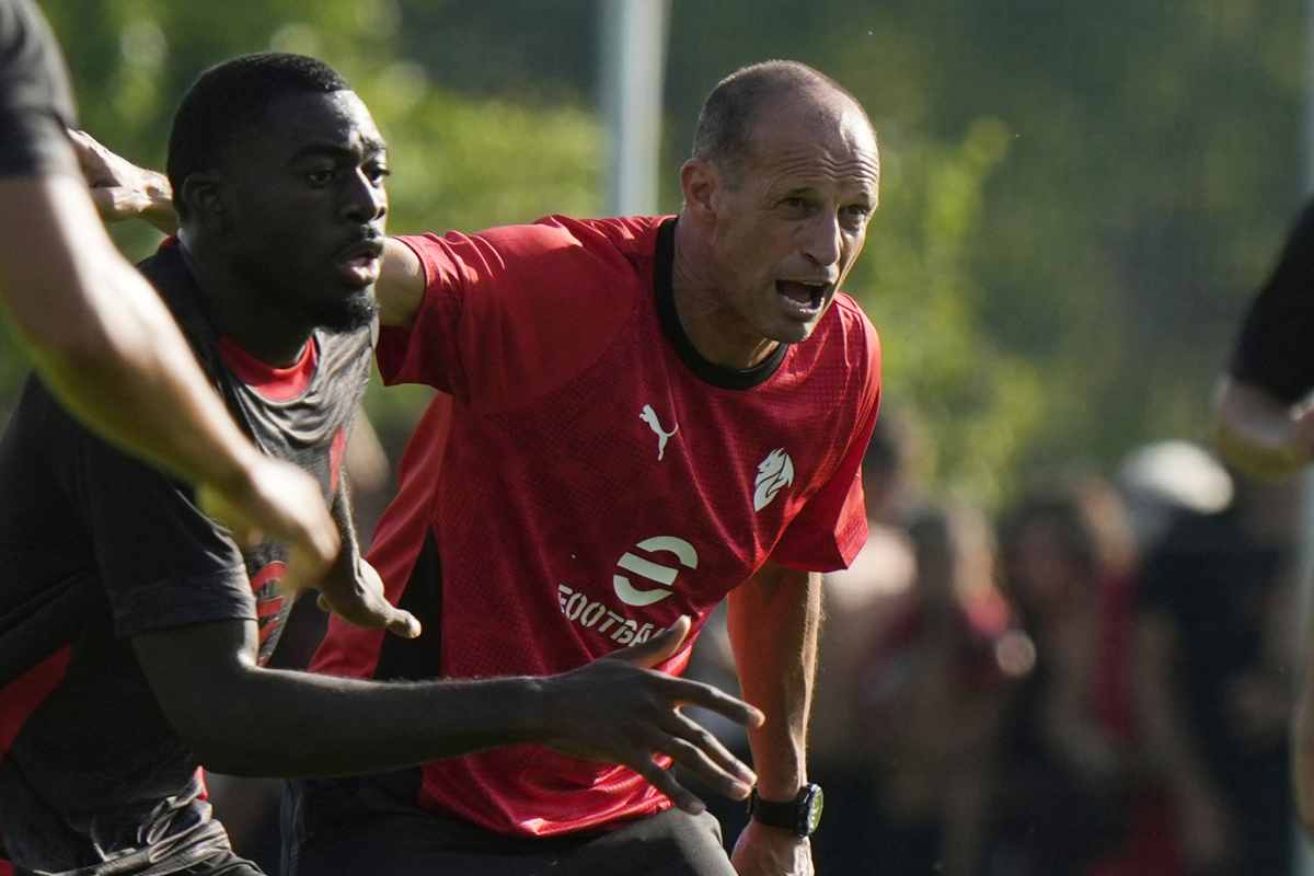 Allegri in allenamento