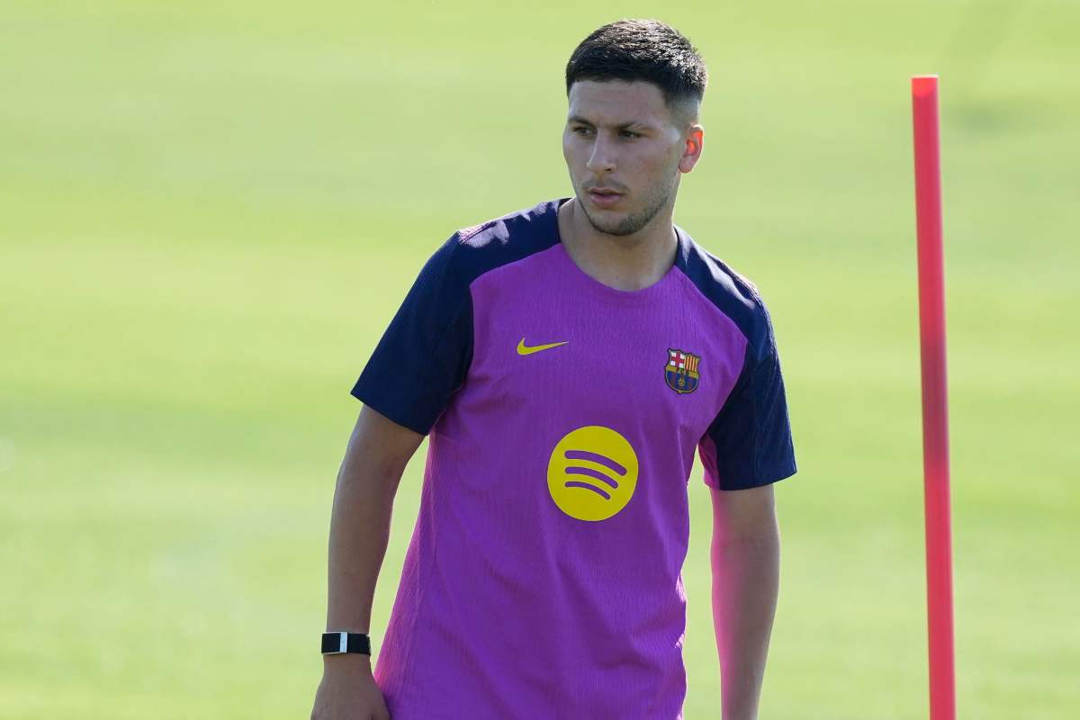 Bardghji durante un allenamento con il Barcellona