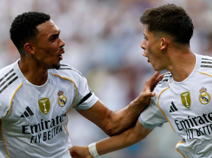 Arda Guler esulta con un compagno