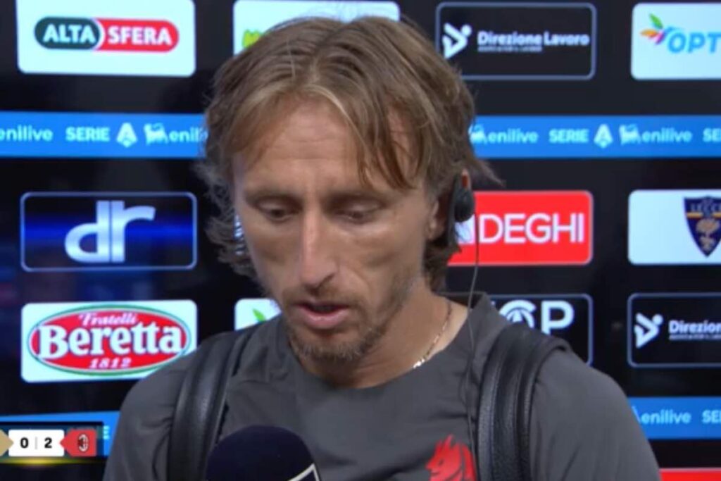 Lecce-Milan, le dichiarazioni di Modric