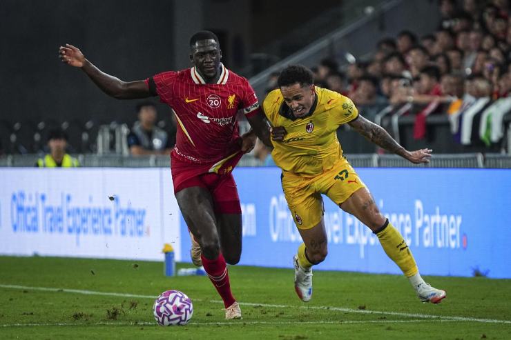 Okafor in Milan Liverpool