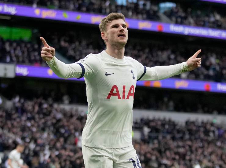 Werner esulta dopo una rete