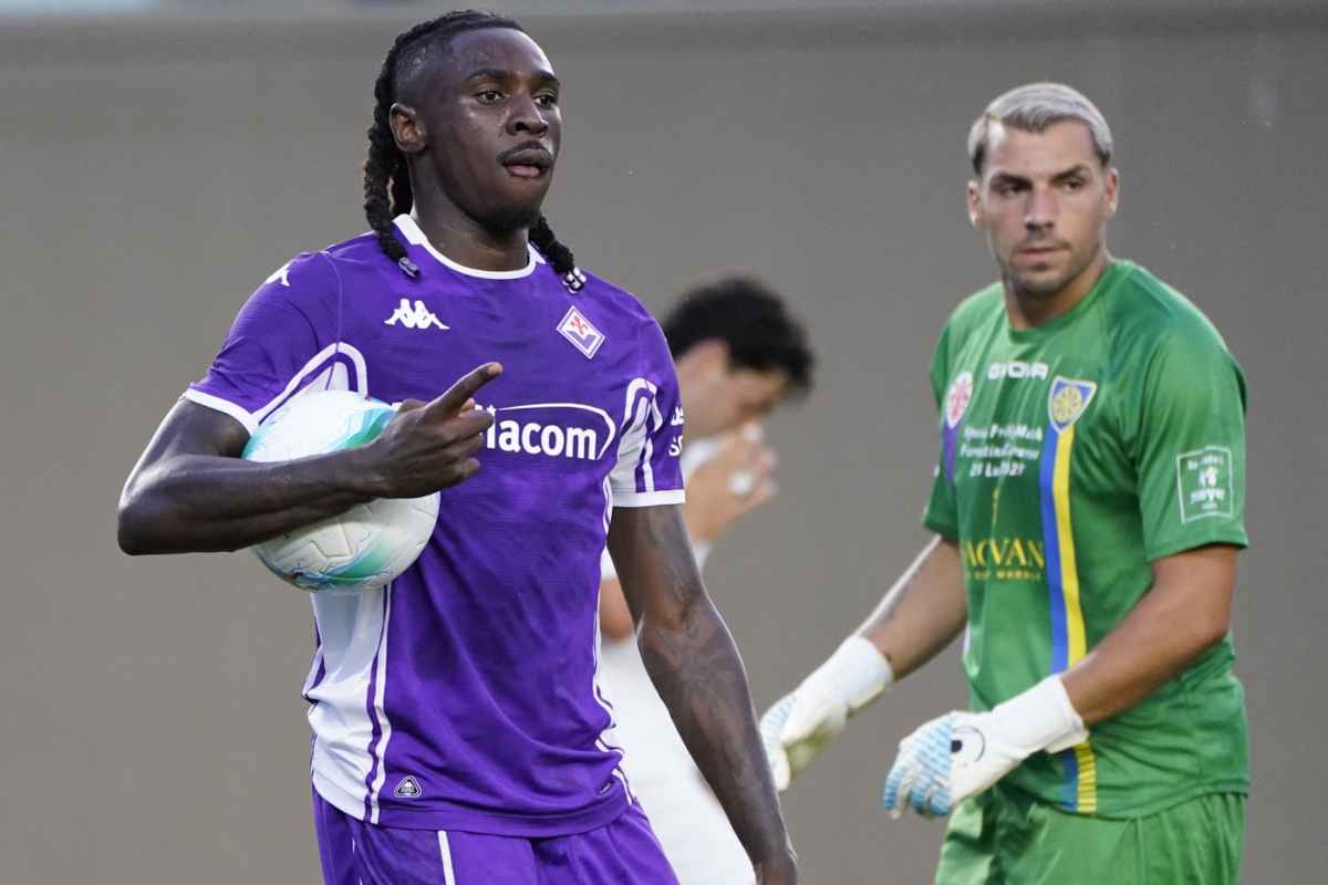 Kean con la Fiorentina
