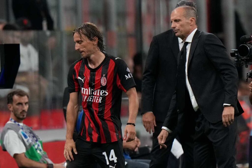 Allegri e Modric in primo piano