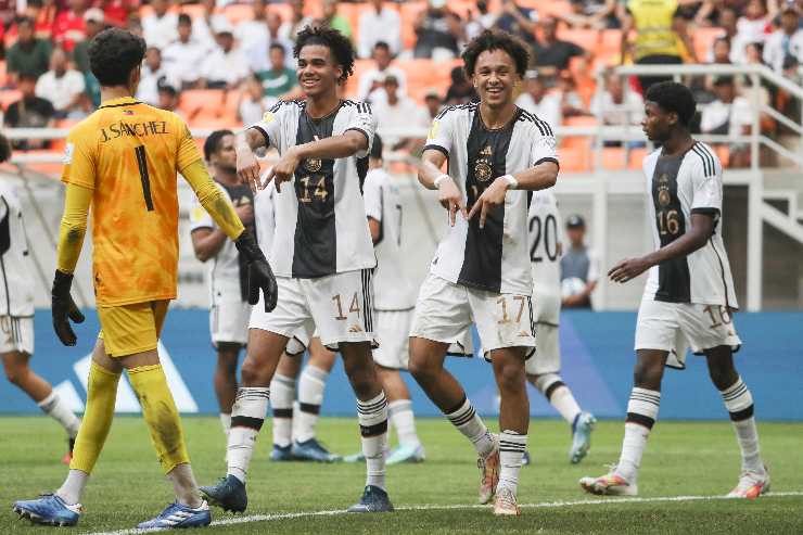 David Odogu con la nazionale tedesca U17
