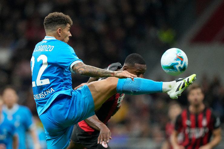 Fallo di Estupinán su Di Lorenzo