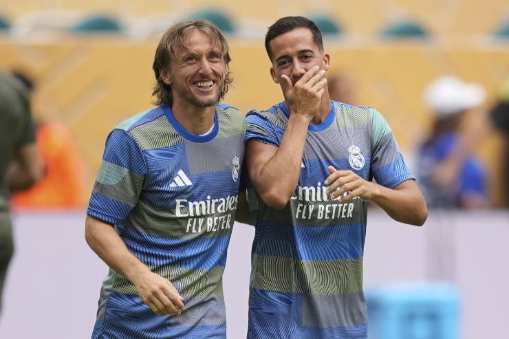 Lucas Vazquez e Luka Modric