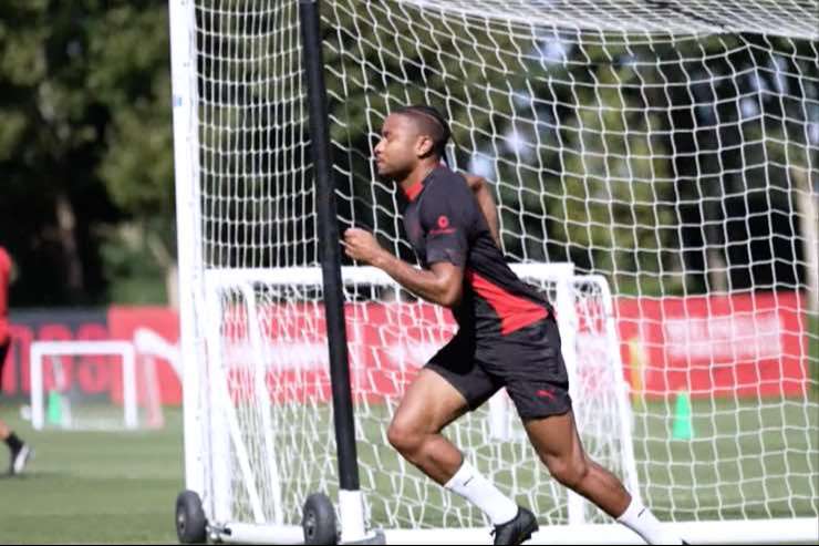 Nkunku in primo piano si allena