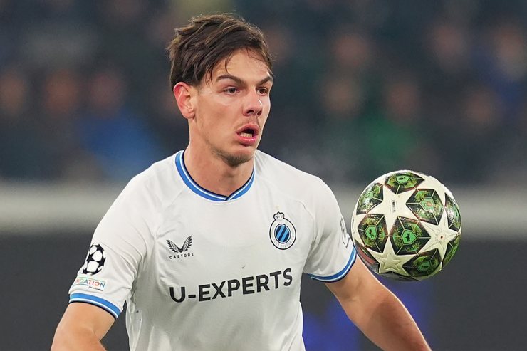 Jashari in azione con la maglia del Brugge