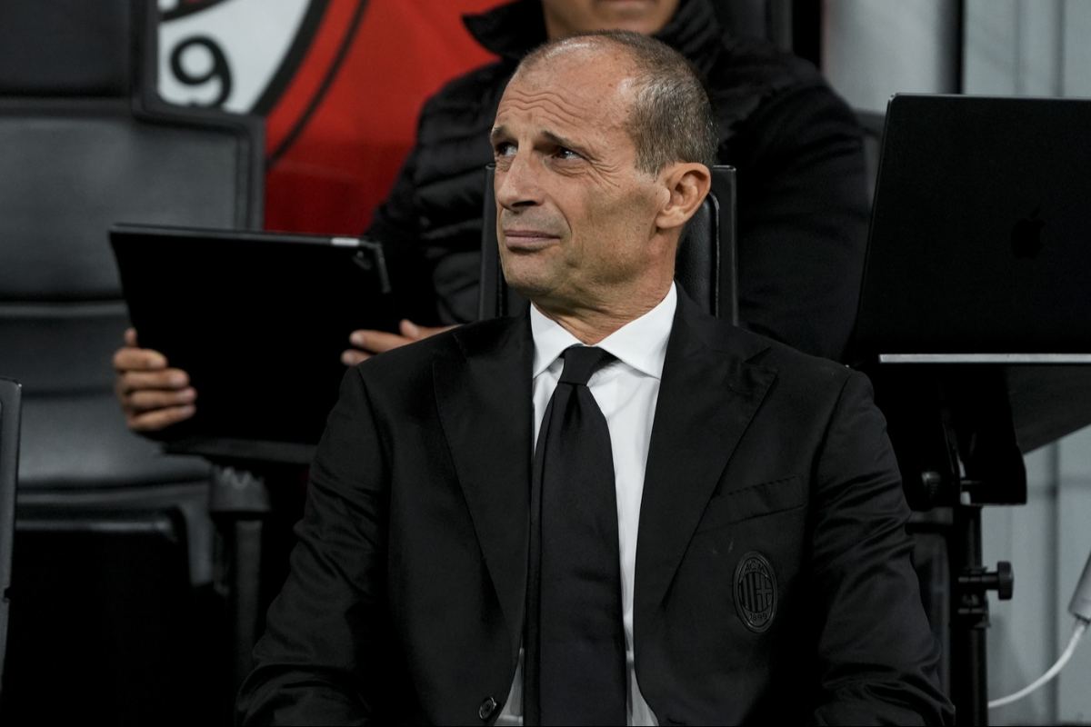 Massimiliano Allegri durante Milan-Pisa