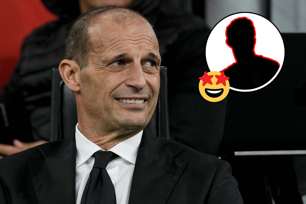 Massimiliano Allegri sorride in panchina, possibile rientro di un titolare in vista di Milan-Roma 2025.