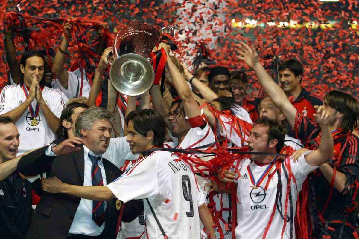 Il Milan festeggia la Champions del 2003