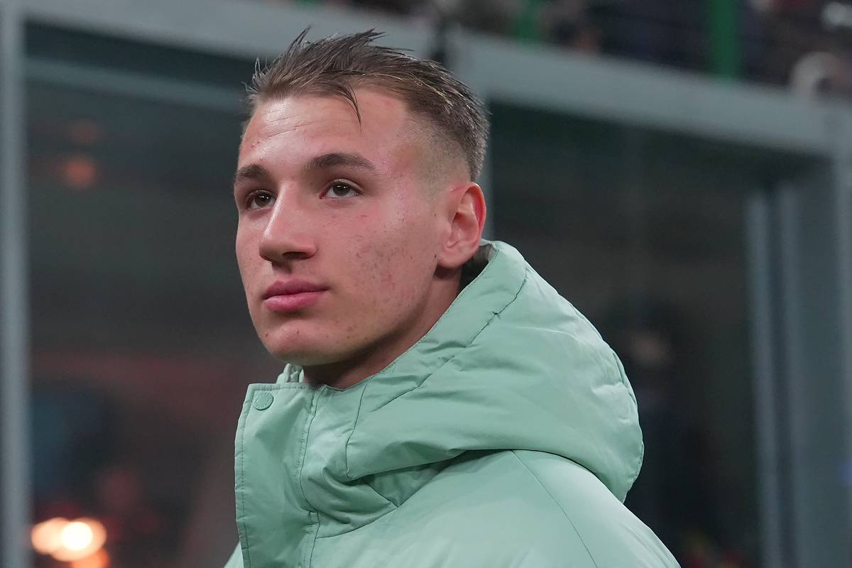 L'attaccante Francesco Camarda in primo piano